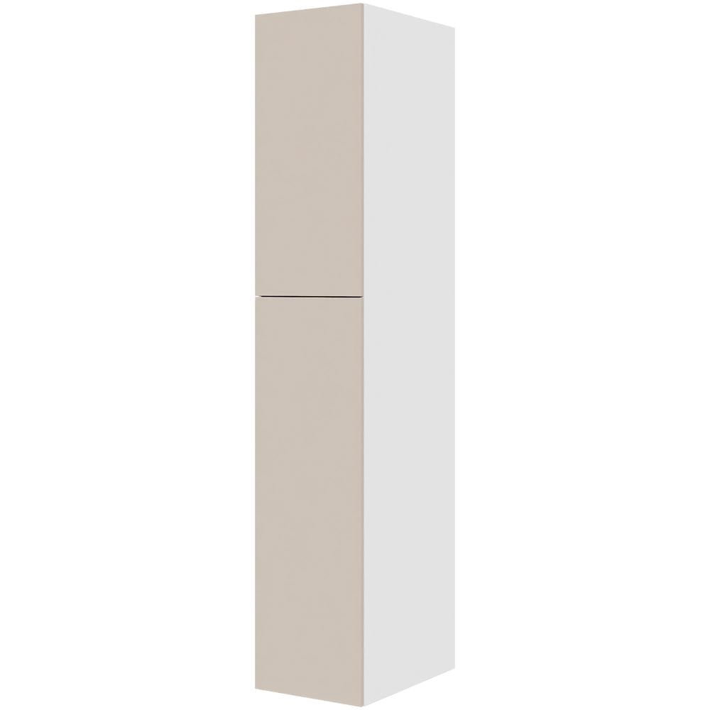 Multi-Living Køkken ekstra højt hyldeskab i Cibo Sabbia 123 H: 214,4 cm D: 60,0 cm - 2 delt låge inklusiv 5 hylder - Bredde: 40 cm