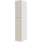 Multi-Living Køkken ekstra højt hyldeskab i Cibo Sabbia 123 H: 214,4 cm D: 60,0 cm - 2 delt låge inklusiv 5 hylder - Bredde: 40 cm