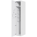 Multi-Living Køkken ekstra højt kosteskab i Romantik H: 214,4 cm D: 60,0 cm - Inklusiv 1 hylde, 1 trådreol, 1 slangeholder - Bredde: 40 cm