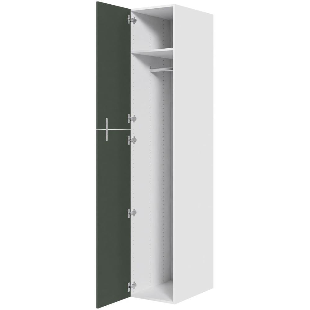 Multi-Living XL Bøjleskab i Cibo Verde 120 H: 214,4 cm D: 58,0 cm B: 40 cm - med hylde, metalbøjlestang og låger