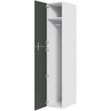 Multi-Living XL Bøjleskab i Cibo Verde 120 H: 214,4 cm D: 58,0 cm B: 40 cm - med hylde, metalbøjlestang og låger