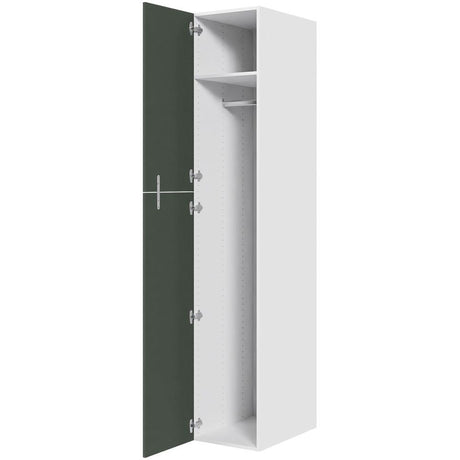 Multi-Living XL Bøjleskab i Cibo Verde 120 H: 214,4 cm D: 58,0 cm B: 40 cm - med hylde, metalbøjlestang og låger