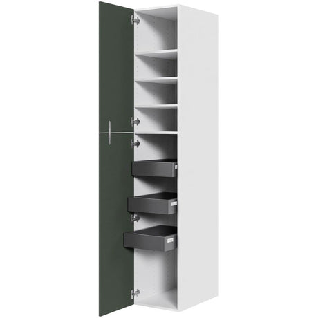 Multi-Living XL Linnedskab i Cibo Verde 120 H: 214,4 cm D: 58,0 cm B:40 cm - med deludtræk og softluk