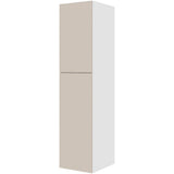 Multi-Living Køkken ekstra højt hyldeskab i Cibo Sabbia 123 H: 214,4 cm D: 60,0 cm - 2 delt låge inklusiv 5 hylder - Bredde: 50 cm