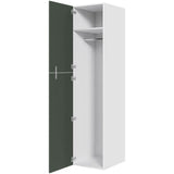 Multi-Living XL Bøjleskab i Cibo Verde 120 H: 214,4 cm D: 58,0 cm B: 50 cm - med hylde, metalbøjlestang og låger