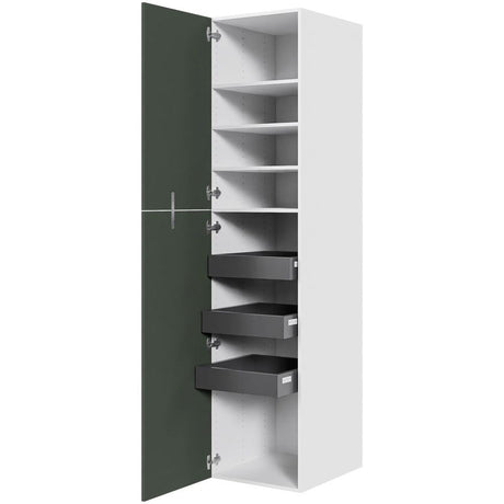 Multi-Living XL Linnedskab i Cibo Verde 120 H: 214,4 cm D: 58,0 cm B:50 cm - med deludtræk og softluk