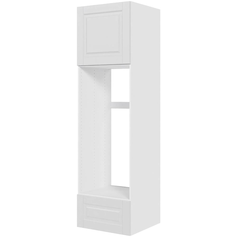 Multi-Living XL Romantik Indbygningsskab til køl 60 cm med toplåge og skuffe - deludtræk