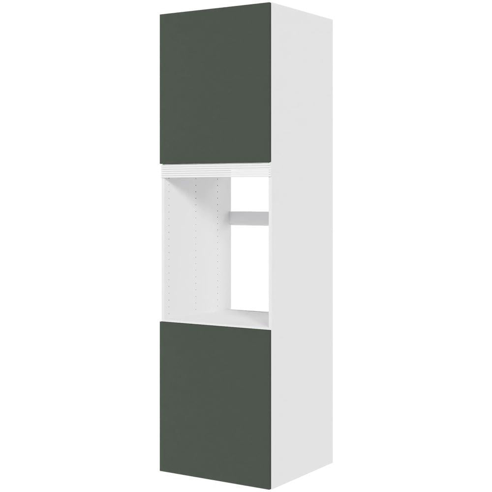 Multi-Living Køkken XL Indbygningsskab til ovn i Cibo Verde 120 H: 214,4 cm D: 58,0 cm B:60 cm - med 2 låger og hylder