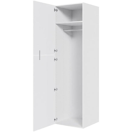 Multi-Living XL Bøjleskab i bredde 60 cm med hylde, bøjlestang og to-delt låge