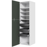 Multi-Living XL Linnedskab i Cibo Verde 120 H: 214,4 cm D: 58,0 cm B:60 cm - med deludtræk og softluk