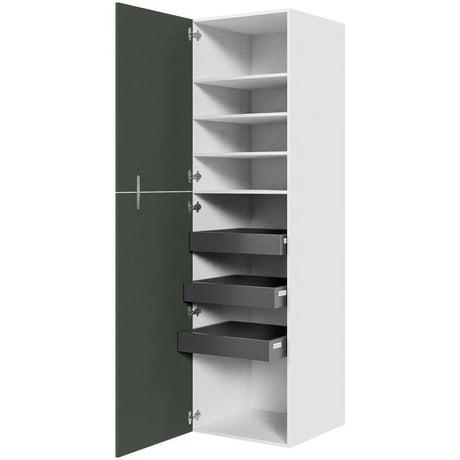 Multi-Living XL Linnedskab i Cibo Verde 120 H: 214,4 cm D: 58,0 cm B:60 cm - med deludtræk og softluk