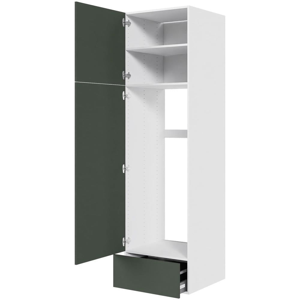 Multi-Living HQ XL Indbygningsskab til ovn i Cibo Verde 120 H: 214,4 cm D: 58,0 cm B:60 cm - med 2 låger og hylder