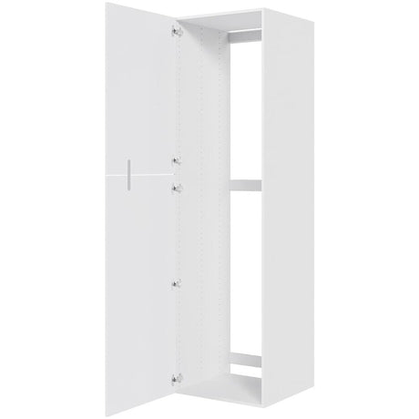 Multi-Living XL Romantik Indbygningsskab til køl 60 cm med to-delt låge