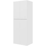 Multi-Living Ekstra højt tomt skab i Malet Hvid Front H: 214,4 cm D: 60,0 cm - 2-delt låge - Bredde: 80 cm