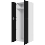 Multi-Living Ekstra højt tomt skab i Cibo Nero H: 214,4 cm D: 60,0 cm - 2-delt låge - Bredde: 80 cm