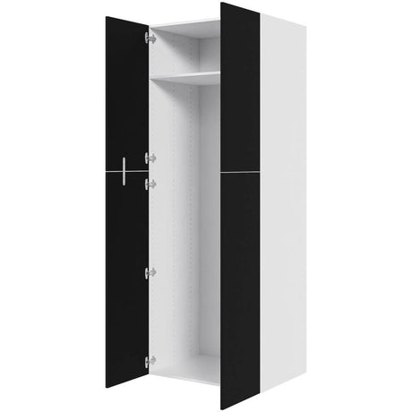 Multi-Living Ekstra højt tomt skab i Cibo Nero H: 214,4 cm D: 60,0 cm - 2-delt låge - Bredde: 80 cm