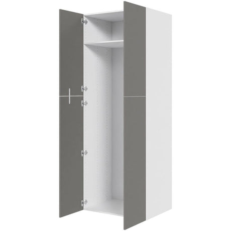 Multi-Living Ekstra højt tomt skab i Cibo Grigio 128 H: 214,4 cm D: 60,0 cm - 2-delt låge - Bredde: 80 cm