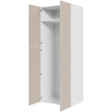 Multi-Living Køkken ekstra højt tomt skab i Cibo Sabbia 123 H: 214,4 cm D: 60,0 cm - 2-delt låge - Bredde: 80 cm
