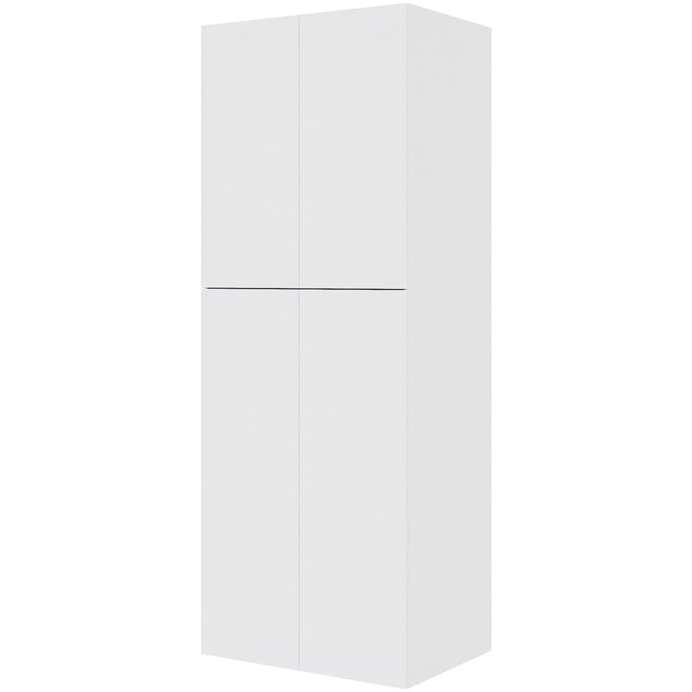 Multi-Living Køkken ekstra højt hyldeskab i Hvid Front H: 214,4 cm D: 60,0 cm med 2 delt låge inklusiv 5 hylder - Bredde: 80 cm