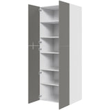 Multi-Living Ekstra højt hyldeskab i Cibo Grigio H: 214,4 cm D: 60,0 cm - 2 delt låge inklusiv 5 hylder - Bredde: 80 cm