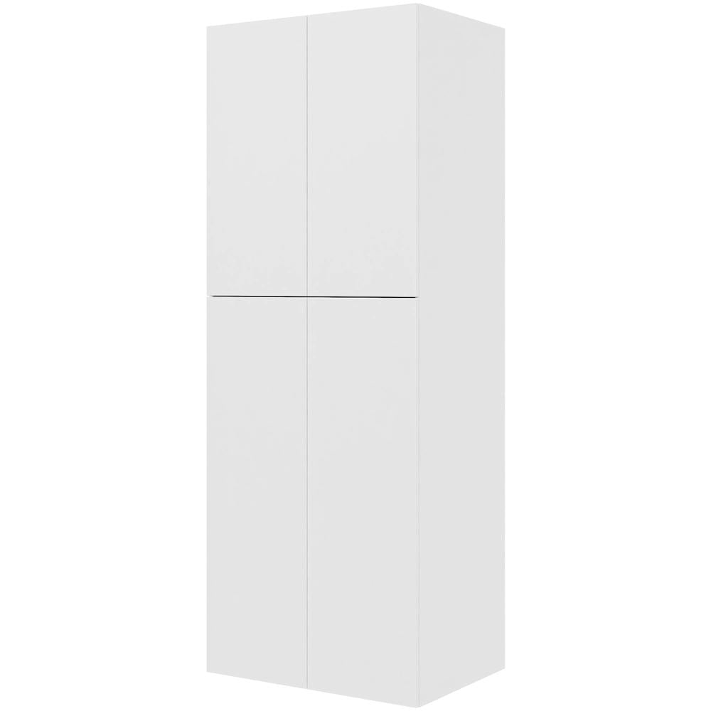 Multi-Living Malet Hvid Front XL Bøjleskab 80 cm med hylde, bøjlestang og to-delte låger