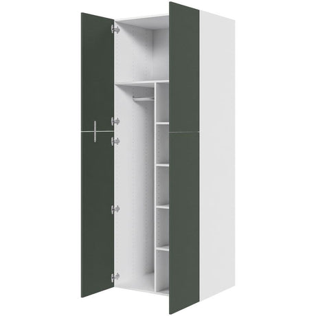 Multi-Living XL Combiskab i Cibo Verde 120 H: 214,4 cm D: 58,0 cm B: 80 cm - med 4 hylder og metalbøjlestang
