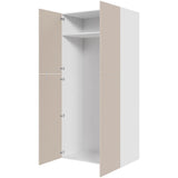 Multi-Living Køkken ekstra højt tomt skab i Cibo Sabbia 123 H: 214,4 cm D: 60,0 cm - 2-delt låge - Bredde: 100 cm