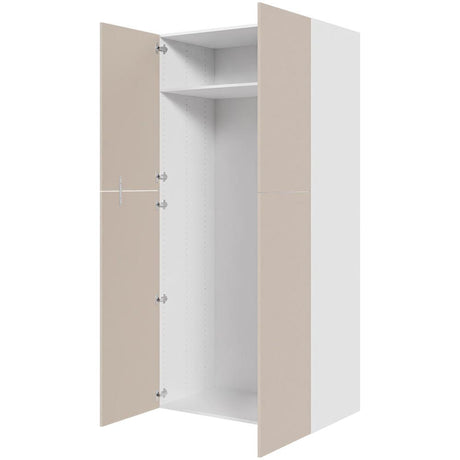 Multi-Living Køkken ekstra højt tomt skab i Cibo Sabbia 123 H: 214,4 cm D: 60,0 cm - 2-delt låge - Bredde: 100 cm