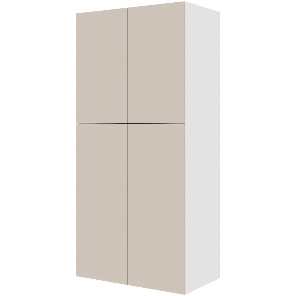 Multi-Living Køkken ekstra højt tomt skab i Cibo Sabbia 123 H: 214,4 cm D: 60,0 cm - 2-delt låge - Bredde: 100 cm