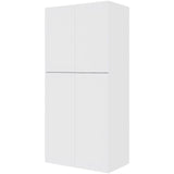 Multi-Living XL Bøjleskab i bredde 100 cm med hylde, bøjlestang og to-delte låger