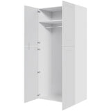 Multi-Living Ekstra højt bøjleskab i Romantik H: 214,4 cm D: 60,0 cm - 2-delt låge inklusiv 1 hylde samt 1 oval bøjlestang - Bredde: 100 cm