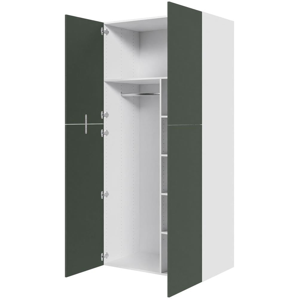 Multi-Living XL Combiskab i Cibo Verde 120 H: 214,4 cm D: 58,0 cm B: 100 cm - med 4 hylder og metalbøjlestang