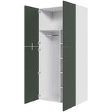 Multi-Living XL Combiskab i Cibo Verde 120 H: 214,4 cm D: 58,0 cm B: 100 cm - med 4 hylder og metalbøjlestang