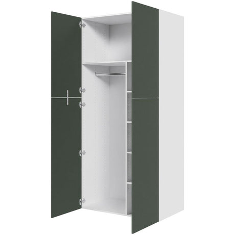 Multi-Living XL Combiskab i Cibo Verde 120 H: 214,4 cm D: 58,0 cm B: 100 cm - med 4 hylder og metalbøjlestang