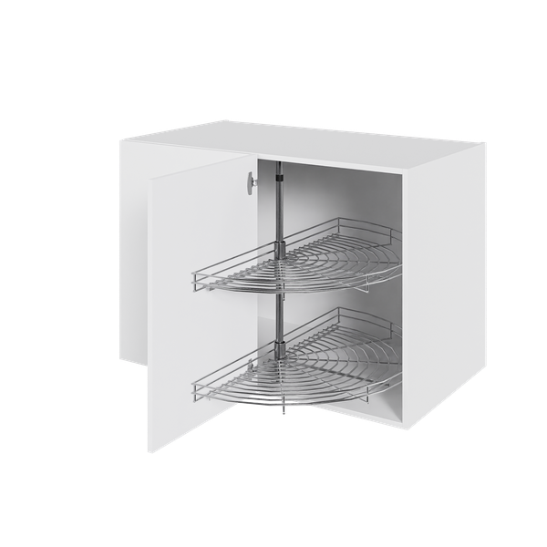 Multi-Living Køkken hjørneskab i Romantik H: 70,4 cm D: 60,0 cm - i låge inklusiv 2 x 1/2 karrusel - Bredde: 100 cm