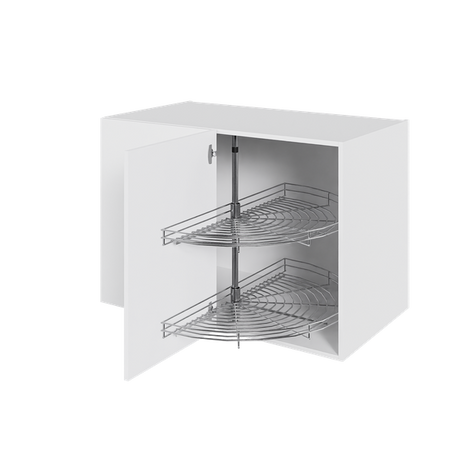 Multi-Living Køkken hjørneskab i Romantik H: 70,4 cm D: 60,0 cm - i låge inklusiv 2 x 1/2 karrusel - Bredde: 100 cm