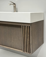 Nordskab vaskeskab 80 cm – Røget Eg finér