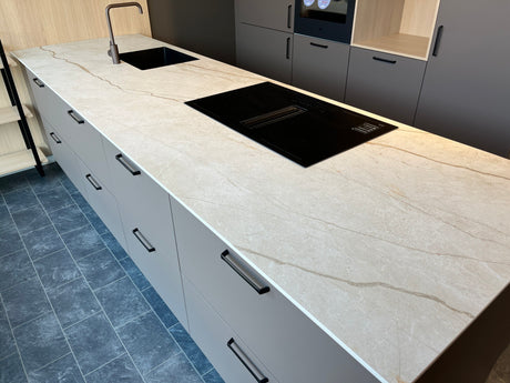 Horn Keramik Marazzi bordplade på mål White Silver Root / KWSRXX