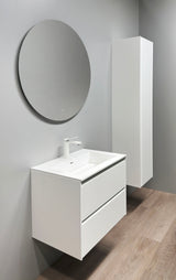 Nordskab Vaskeskab med 2 skuffer – 60 cm, Mat Hvid