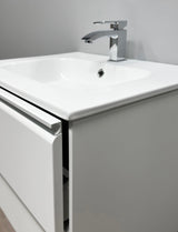 Nordskab Vaskeskab med 2 skuffer – 100 cm (Matt Hvid)