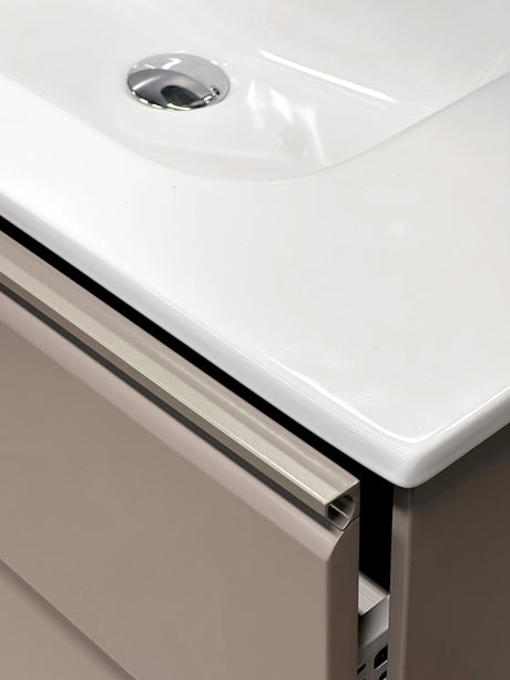 Nordskab Vaskeskab med 2 skuffer – 80 cm (Cocoa Brown)