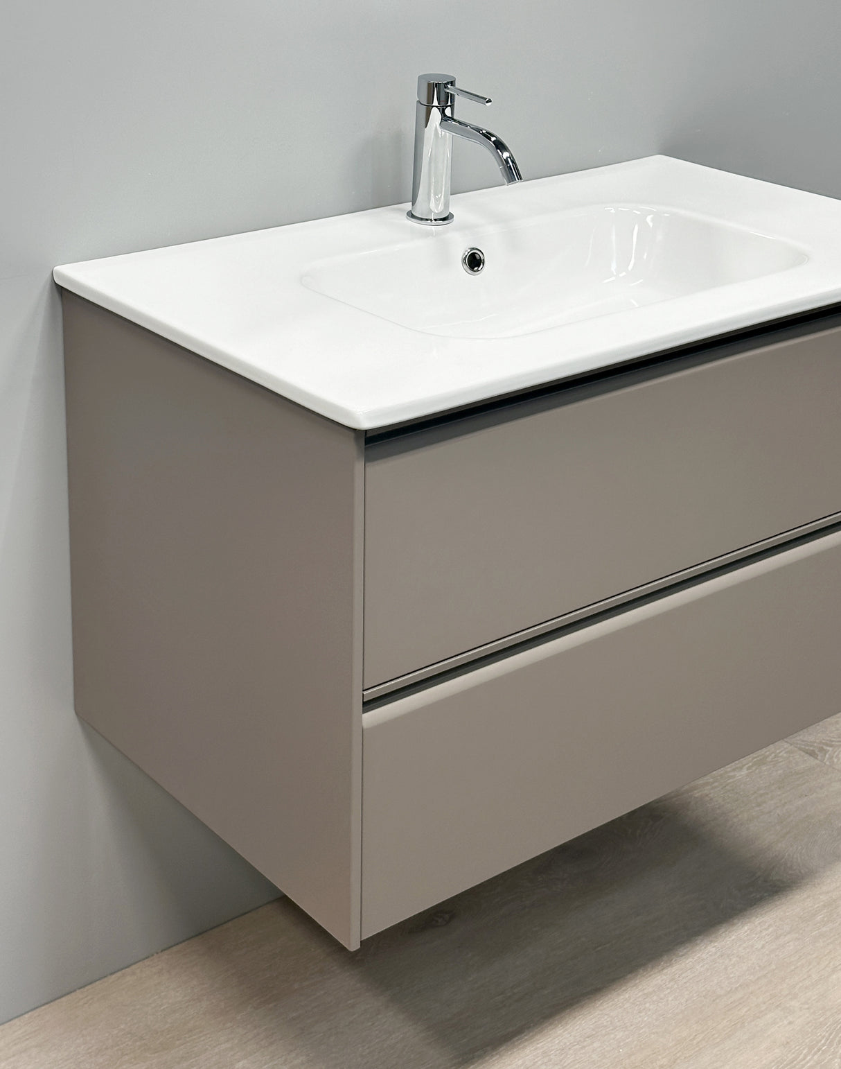 Nordskab Vaskeskab med 2 skuffer – 120 cm (Cocoa Brown)