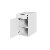 Multi-Living Køkken hyldeskab i Hvid Front H: 70,4 cm D: 60,0 cm - 1 låge & skuffe fuldudtræk og softluk - Bredde: 40 cm