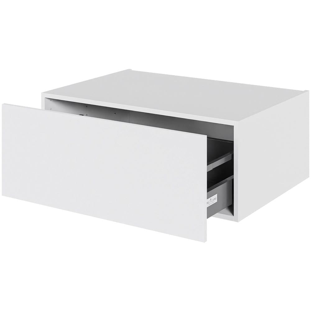 Multi-Living Køkken skuffekassette i Hvid Front H: 32,0 cm D: 60,0 cm - Fuldtudtræk og softluk - Bredde: 80 cm