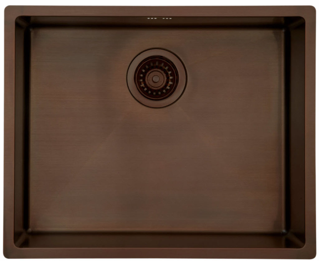 LAVABO Kubus 500 soft - Massiv bruneret messing