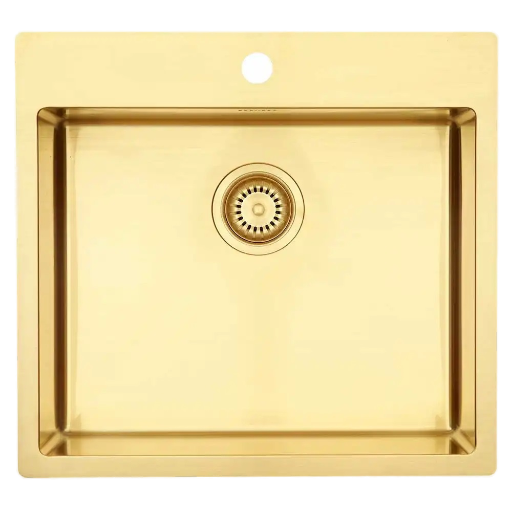 LAVABO Kubus 540 soft colour - Stål med PVD-coating Messing