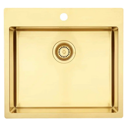 LAVABO Kubus 540 soft colour - Stål med PVD-coating Messing