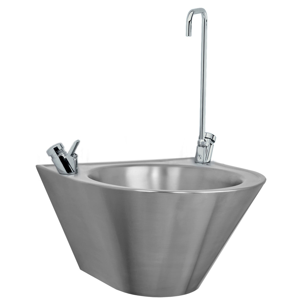 Drikkekumme væg, LVR32SDFB heldækkende front, armatur +fl