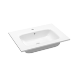 Nordskab badbordplade i porcelæn - bredde 61 cm x dybde 46 cm med hanehul