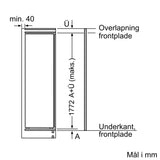 Integrerbart køleskab 177.5 x 56 cm fladhængsel med dæmpet lukning (soft close) - Siemens iQ700 - KI81FHOD0